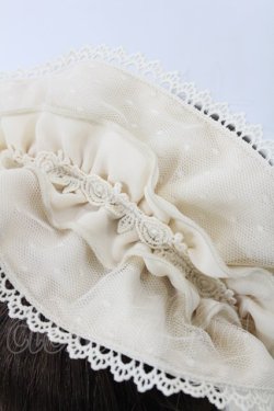 画像2: axes femme kawaii / ドットチュールフリルカチューシャ  アイボリー H-25-05-21-1026-AX-AC-YZ-ZH