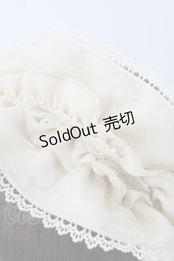 画像2: axes femme kawaii / ドットチュールフリルカチューシャ  アイボリー H-25-05-21-1026-AX-AC-YZ-ZH