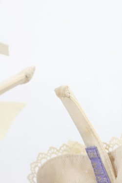 画像3: axes femme kawaii / ドットチュールフリルカチューシャ  アイボリー H-25-05-21-1026-AX-AC-YZ-ZH