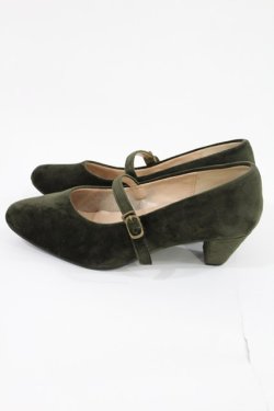 画像2: an another angelus / クロスストラップベロアパンプス M/23.5cm グリーン H-25-05-21-1034-CA-SH-NS-ZH