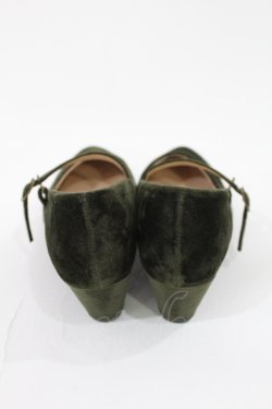 画像3: an another angelus / クロスストラップベロアパンプス M/23.5cm グリーン H-25-05-21-1034-CA-SH-NS-ZH