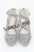 axes femme POETIQUE / レースアップエナメルパンプス M ブラック H-25-05-21-1035-AX-SH-NS-ZH