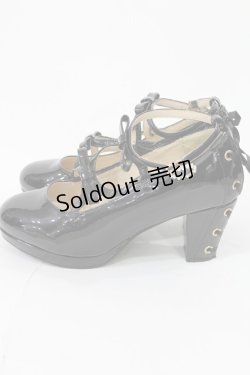 画像2: axes femme POETIQUE / レースアップエナメルパンプス M ブラック H-25-05-21-1035-AX-SH-NS-ZH
