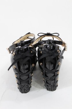 画像3: axes femme POETIQUE / レースアップエナメルパンプス M ブラック H-25-05-21-1035-AX-SH-NS-ZH