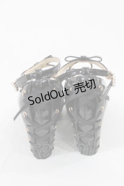 画像3: axes femme POETIQUE / レースアップエナメルパンプス M ブラック H-25-05-21-1035-AX-SH-NS-ZH