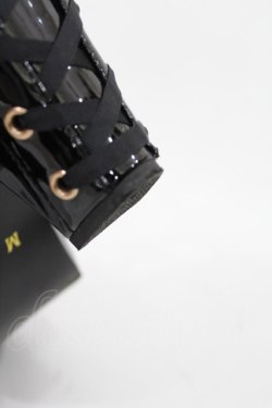 画像4: axes femme POETIQUE / レースアップエナメルパンプス M ブラック H-25-05-21-1035-AX-SH-NS-ZH