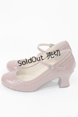 画像2: an another angelus / 細ストラップウイングチップパンプス M/23.5cm PINK BROWN H-25-05-21-1036-CA-SH-NS-ZH