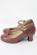 画像2: an another angelus / 細ストラップウイングチップパンプス M/23.5cm PINK BROWN H-25-05-21-1036-CA-SH-NS-ZH (2)