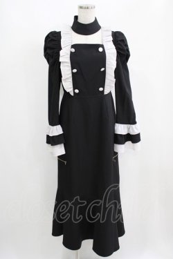 画像1: Jamie エーエヌケー / マーメイドフリルワンピース M ブラック H-25-05-21-050-LO-OP-NS-ZH