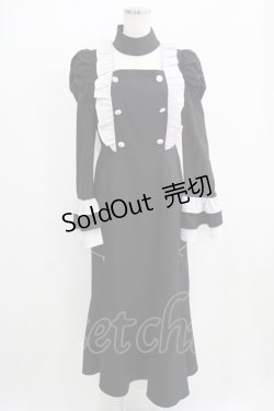 画像1: Jamie エーエヌケー / マーメイドフリルワンピース M ブラック H-25-05-21-050-LO-OP-NS-ZH