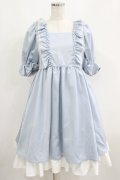Maria pipi / SUMMER WATER DRESS Free サックス H-25-05-21-006-EL-OP-NS-ZH