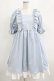 画像1: Maria pipi / SUMMER WATER DRESS Free サックス H-25-05-21-006-EL-OP-NS-ZH (1)