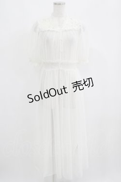 画像1: an another angelus / レースヨークチュールガウンワンピース Free OFF WHITE H-25-05-21-052-CA-OP-NS-ZH