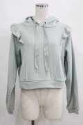 Fi.n.t / ショルダーフリルスウェットパーカー Free MINT GREEN H-25-05-21-053-CA-TO-NS-ZH