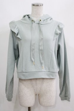 画像1: Fi.n.t / ショルダーフリルスウェットパーカー Free MINT GREEN H-25-05-21-053-CA-TO-NS-ZH