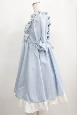 画像2: Maria pipi / SUMMER WATER DRESS Free サックス H-25-05-21-006-EL-OP-NS-ZH