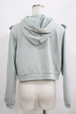 画像3: Fi.n.t / ショルダーフリルスウェットパーカー Free MINT GREEN H-25-05-21-053-CA-TO-NS-ZH