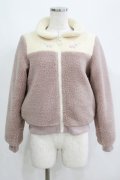 Fi.n.t / 花刺繍入りボアブルゾン Free PINK H-25-05-21-054-CA-CO-NS-ZH