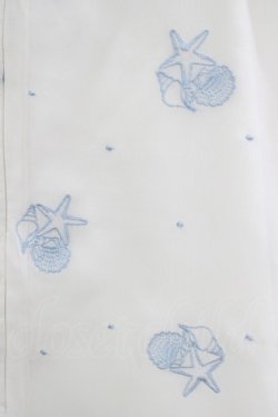 画像4: Fi.n.t / シェル刺繍ブラウス Free オフ/サックス H-25-05-21-059-CA-BL-NS-ZH
