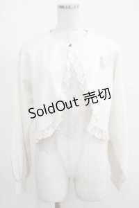 m petit by misako / MSKバラBフリルボレロ L オフ H-25-05-21-061-LO-TO-NS-ZH