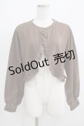 m petit by misako / MSKバラBフリルボレロ M ブラウン H-25-05-21-062-LO-TO-NS-ZH