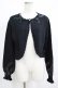 画像1: m petit by misako / リボンニットボレロ L ブラック H-25-05-21-067-LO-TO-NS-ZH (1)
