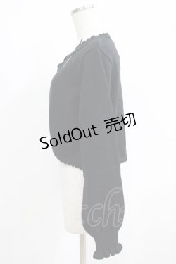 画像2: m petit by misako / リボンニットボレロ L ブラック H-25-05-21-067-LO-TO-NS-ZH