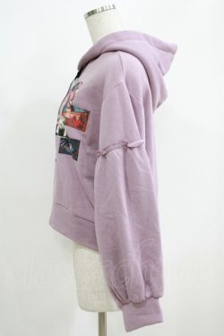 画像2: axes femme POETIQUE / フォトコラージュパーカープルオーバー M パープル H-25-05-21-070-AX-TO-NS-ZH