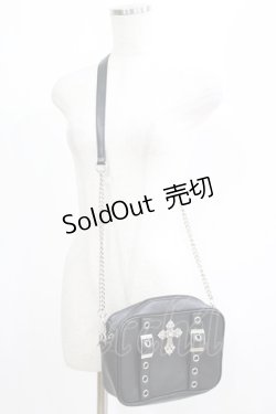 画像1: Jamie エーエヌケー / ショルダーバッグ  ブラック H-25-05-21-075-LO-BG-NS-ZH