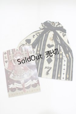 画像1: Angelic Pretty / Wonder Queen巾着&ポストカード  ブラック H-25-05-21-077-AP-ZA-NS-ZH