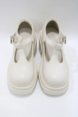 画像1: axes femme POETIQUE / Ｔ字ストラップシューズ M アイボリー H-25-05-21-080-AX-SH-NS-ZH