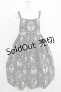Enchantlic Enchantilly / 王女様のヴァイオリンジャンパースカート 大きいサイズ モスグリーン H-25-05-21-002-LO-OP-NS-ZH