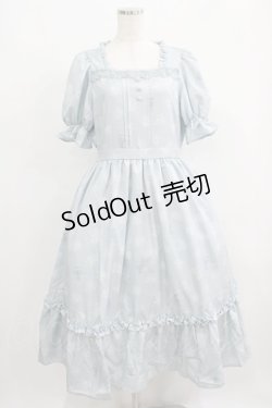 画像1: m petit by misako / MSKハナガラスクエアNOP L サックス H-25-05-21-019-LO-OP-NS-ZH