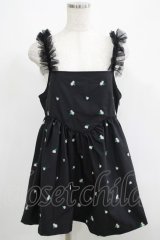 Candy Stripper / TINY FLOWER MINI ONE-PIECE  ブラック H-25-05-22-026-PU-OP-KB-ZH