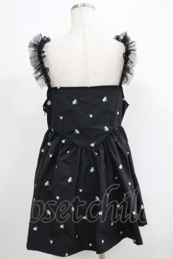 画像3: Candy Stripper / TINY FLOWER MINI ONE-PIECE  ブラック H-25-05-22-026-PU-OP-KB-ZH