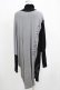 画像3: NieR Clothing / 配色ハイネックワンピース  黒×グレー H-25-05-22-027-PU-OP-KB-ZH (3)