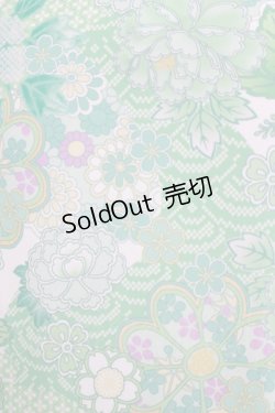 画像4: Qutie Frash / 和柄チャイナ後ろロングワンピ  ミントグリーン H-25-05-22-028-QU-OP-KB-ZH