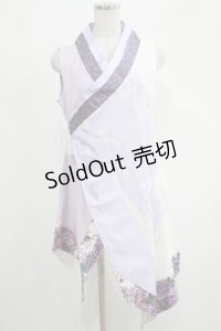Qutie Frash / インナーチュニック  パープル×ホワイト H-25-05-22-029-QU-TO-KB-ZH