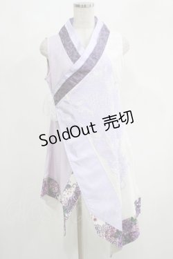 画像1: Qutie Frash / インナーチュニック  パープル×ホワイト H-25-05-22-029-QU-TO-KB-ZH