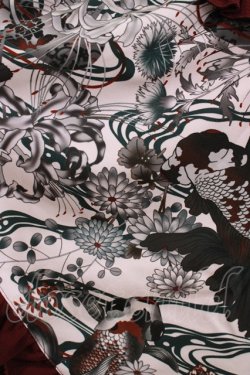 画像4: Qutie Frash / 和柄オフショルチュニック  ワイン H-25-05-22-030-QU-TO-KB-ZH