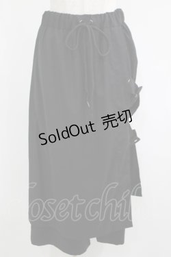 画像1: MiDiom / Belted Covered Pants  ブラック H-25-05-22-031-PU-PA-KB-ZH