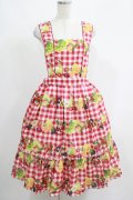 Melody BasKet / Fruits BasKetサロペットスカート  レッド H-25-05-22-004-LO-SK-KB-ZH