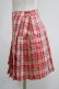 画像2: Candy Stripper / CHECK PLEATS MINI SKIRT S レッド H-25-05-22-035-PU-SK-KB-ZH (2)