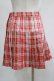 画像3: Candy Stripper / CHECK PLEATS MINI SKIRT S レッド H-25-05-22-035-PU-SK-KB-ZH (3)