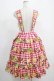 画像3: Melody BasKet / Fruits BasKetサロペットスカート  レッド H-25-05-22-004-LO-SK-KB-ZH (3)