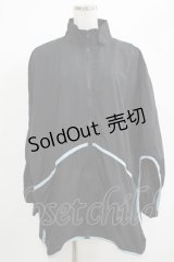 NieR Clothing / ZIPブルゾン  黒×サックス H-25-05-22-040-PU-JA-KB-ZH