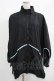 画像1: NieR Clothing / ZIPブルゾン  黒×サックス H-25-05-22-040-PU-JA-KB-ZH (1)