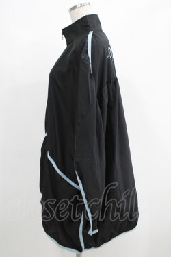 画像2: NieR Clothing / ZIPブルゾン  黒×サックス H-25-05-22-040-PU-JA-KB-ZH