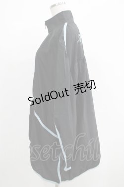 画像2: NieR Clothing / ZIPブルゾン  黒×サックス H-25-05-22-040-PU-JA-KB-ZH