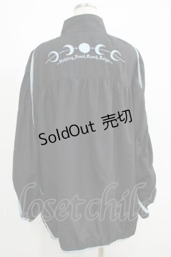 画像3: NieR Clothing / ZIPブルゾン  黒×サックス H-25-05-22-040-PU-JA-KB-ZH